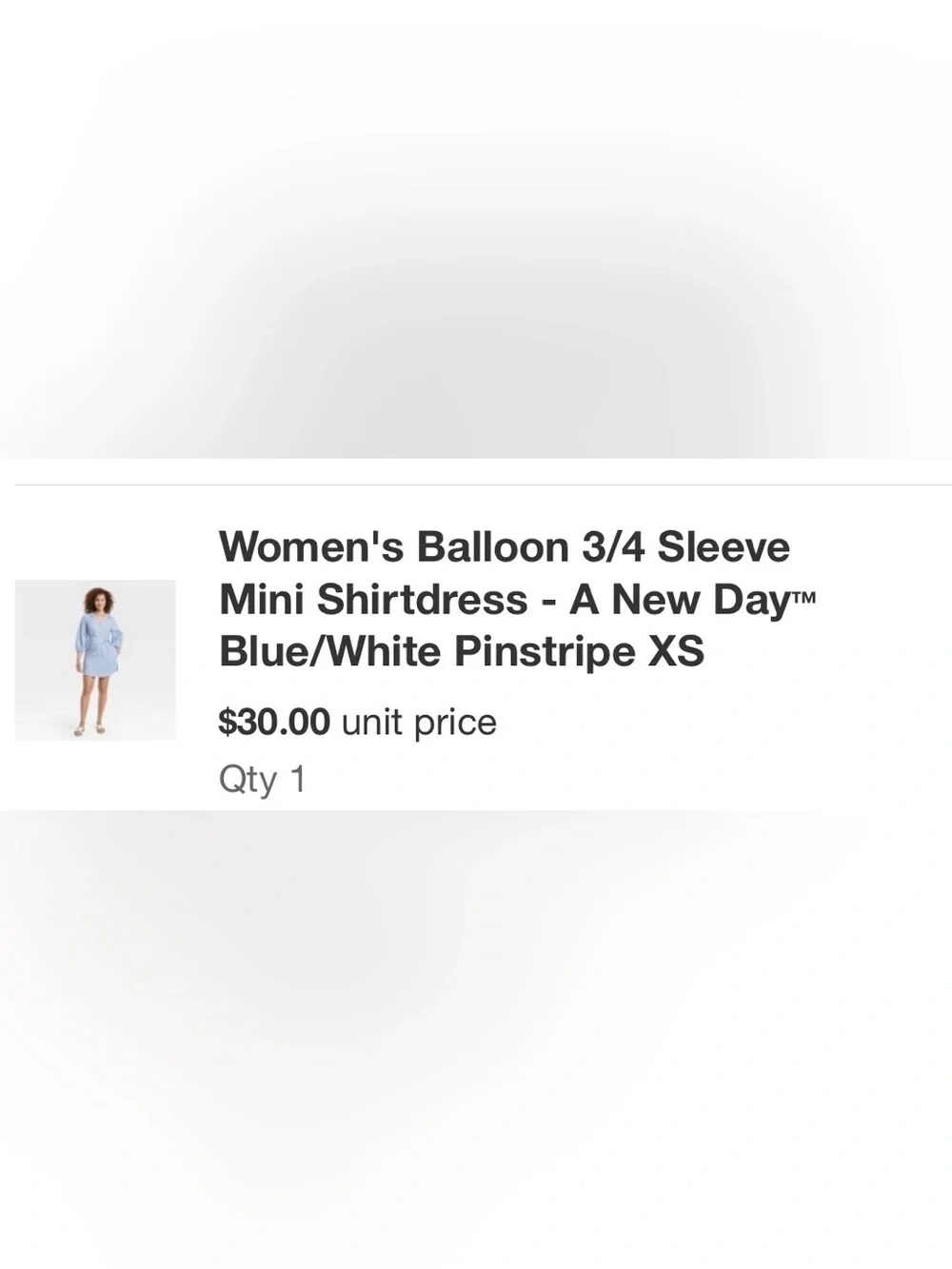 Blue & white pinstripes dress - Picture 4 of 4